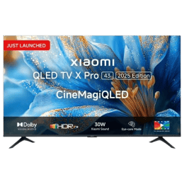 Xiaomi X Pro Series QLED Google TV | 109.22 cm (43 inch) | 4K Ultra HD Smart with Google Voice Assistant | ELA6002IN