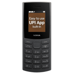 Nokia 106 4G Keypad Phone | Long-Lasting Battery | Charcoal