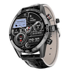 boAt Enigma Z40 Smart Watch | HD Display | IP67 | Black Leather