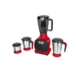 Faber Juicer Mixer Grinder | 800W | with 3 Stainless Steel Jar | Mystic Red | FMG Candy 800 3J+1 Pc