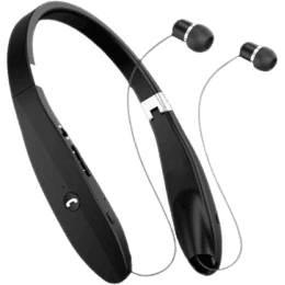 Portronics Harmonics 200 Wireless Stereo Bluetooth Neckband | Black | POR-927