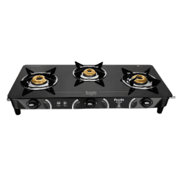 Preethi ZEAL PRO Ceramic Glass Top Gas Stove | 3 Burner