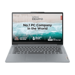 Lenovo IdeaPad Slim 3 Thin and Light Laptop | AMD Ryzen 3-7320U | 8 GB | 512 GB SSD | 15.6 inch | Grey | 82XQ00H7IN