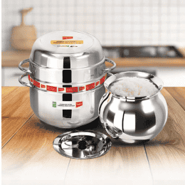 IMPEX Stainless Steel Thermal Rice cooker | Choodarapetty with Pot | 1.5 kg