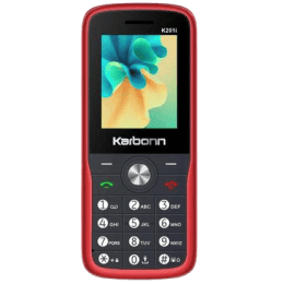 Karbonn K201i Keypad Mobile | 1000mAh | Red Black