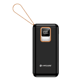 Lapcare Orange 10000 mAh Power Bank with Wake Up Button | LPB-513