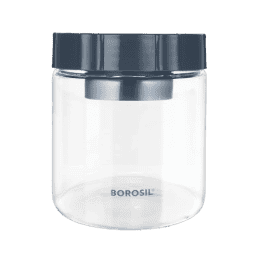 Borosil Easyscoop Endura Glass Jar with PP Lid | 600ml | Clear