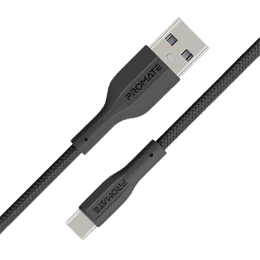 Promate USB to Type C Data Cable | 2A 2A Fast Charging | 1m | Black | XCord-AC