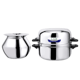 LLM Stainless Steel | Double Delight Cook and Serve Pot Thermal Rice Cooker | 1.5 Kg