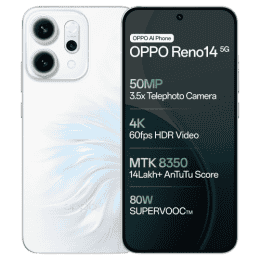 OPPO Reno14 5G | 12GB | 256GB | Pearl White