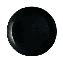 Luminarc Diwali Dessert Plate | Black | 19 CM