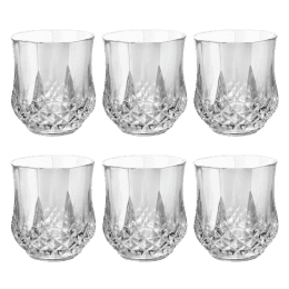 Treo By Milton Crystal Cool Glass | Set of 6 | 290 ml | Transparent