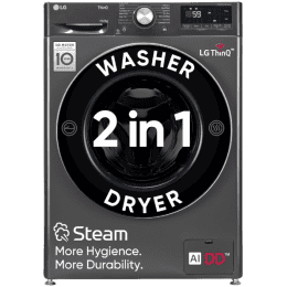 LG Front Load Fully Automatic Washer Dryer | 11/7Kg | Middle Black | FHD1107SWM.AMBQEIL
