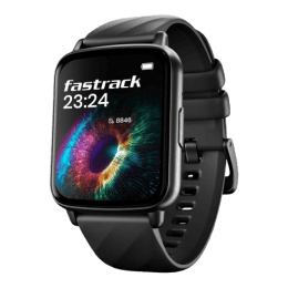 Fastrack Volt S1 Smart Watch | 1.83" Display | Silicone Strap | BT Calling | Black