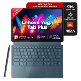 Lenovo Yoga Tab Plus AI Tablet with Pen + Keyboard WIFI | 16GB | 256GB | 3K Resolution | 144 Hz Refresh | Tidal Teal