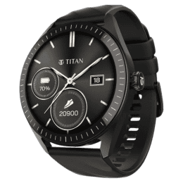 Titan Crest 2.0 Smart Watch | AMOLED Display With Functional Crown | Black