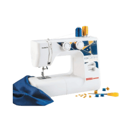 Usha Janome Excella DLX Sewing Machine |  21 Stitch Function | White & Blue