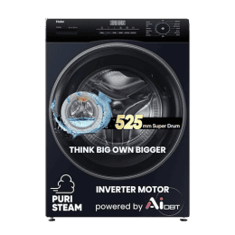 Haier Fully Automatic Front Load Washing Machine | 7 kg | 5 Star | Black | HW70-IM12929BK
