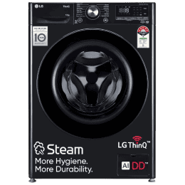 LG Fully Automatic Front Load Washing Machine | 12 Kg | 5 Star | Onyx Black | FHP1412Z5O