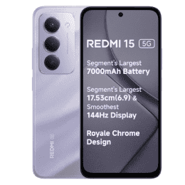 Redmi 15 5G | 6GB | 128GB | Sandy Purple