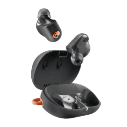 Skullcandy Sesh ANC Active in Ear Wireless Earbuds | 4 Mic Digital ANC | Black Orange