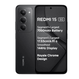 Redmi 15 5G | 8GB | 256GB | Midnight Black