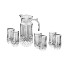 Treo by Milton Desire Lemon Glassware Set | 1 Jug - 1470 ml |  6 Tumblers - 240 ml