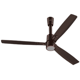 V-Guard Airwiz Light Premium High Speed BLDC Ceiling Fan | 1200 mm | 5 Star | Elegance Brown Matte