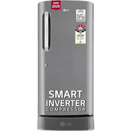 LG Smart Inverter Compressor Direct Cool Single Door Refrigerator | 210 L | 5 Star | Shiny Steel | GL-D231APZU