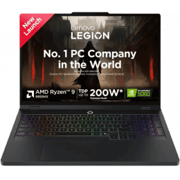Lenovo Gaming Laptop Legion Pro 5 AMD Ryzen 9-9955HX | NVIDIA GeForce RTX 5060 | 32 GB | 1 TB SSD | Eclipse Black | 83F20037IN