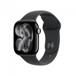 Apple Watch Series 11 | GPS + Cellular | 42mm | S/M | Jet Black Aluminium Case with Black Sport Band | MF834HN/A
