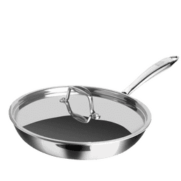 Milton Triply Stainless Steel Fry Pan | With Lid 24CM