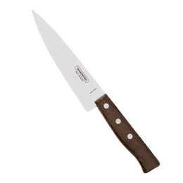 TRAMONTINA Tradicional Chef Knife | Stainless Steel Blade Professional Kitchen Knife | 15cm | WOOD