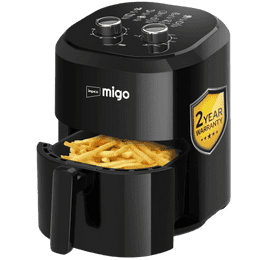 Impex Migo Air Fryer | 1200 W | 4.5 L | Instant Electric Air Fryer | Black