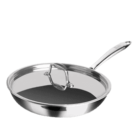 Milton Triply Stainless Steel Fry Pan with Lid | 20 cm