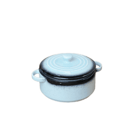 Vola Prisma Fine Porcelain Round Casserole Set | 12 cm | Ice Blue
