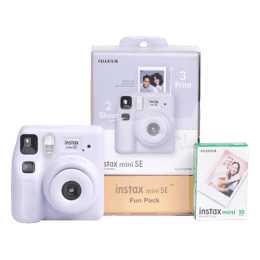 Fujifilm Instax Mini SE Fun Pack Instant Camera | Purple | ICO275