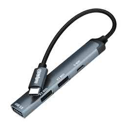 Salpido  4-in-1 USB-C Hub Adapter | Grey | SAL-DS-34C