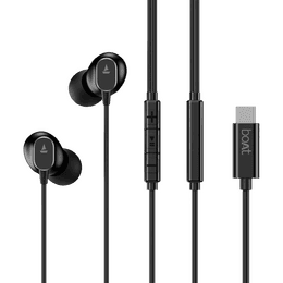 Boat Bassheads 90C Wired Earphone | 10mm Drivers | Magnetic Metallic Buds | Black