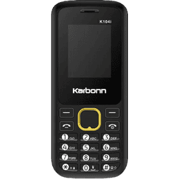 Karbonn K104i Dual sim Keypad Mobile | 1000 mAh Battery | Black yellow