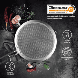 Milton Pro cook Hexa Tech Concave Stainless Steel Tawa | 26 cm