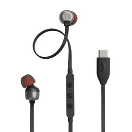 JBL Tune 310 Wired in Ear Headphone with Mic  | Type-C Connector | 3-Button EQ Preset | Black | JBLT310CBLK