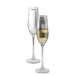 Treo Exotica Wave Champagne Glass | 190 ml | Pack of 2