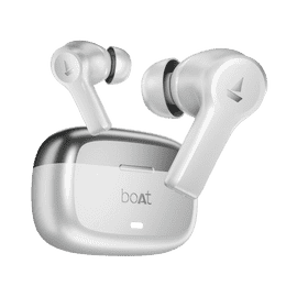 Boat Nirvana Lucid Wireless in Ear Earbuds | Active Noise Cancellation up to 32dB | Zinc White