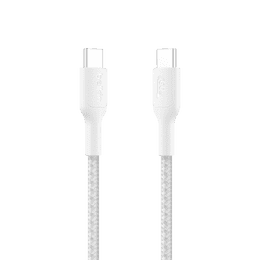 Belkin Braided Cable BoostCharge Pro | Fast Charging Cable | Type C Charger | White | CAB024FQ1MWH