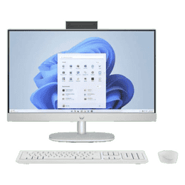 HP All-in-One Desktop PC | AMD Ryzen 3 7320U | 8GB | 512GB | Windows 11 Home | Shell White | 24-CR0016IN