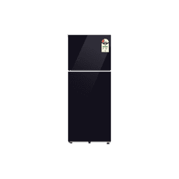 Samsung Double Door Refrigerator | 419 L | 2 Star | Black Glass | RT45HB6A4222HL