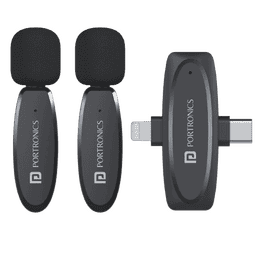 Portronics VlogMate Mic | IPH Vlogging Mic | Type C | Black | POR 2320