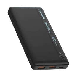 stuffcool Major 22.5W Fast Charging Power Bank | 10000 mAh | Black