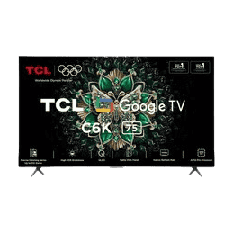 TCL QD-Mini LED 4K Ultra HD Smart Google TV | 189 cm (75 inch) | Black | 75C6K